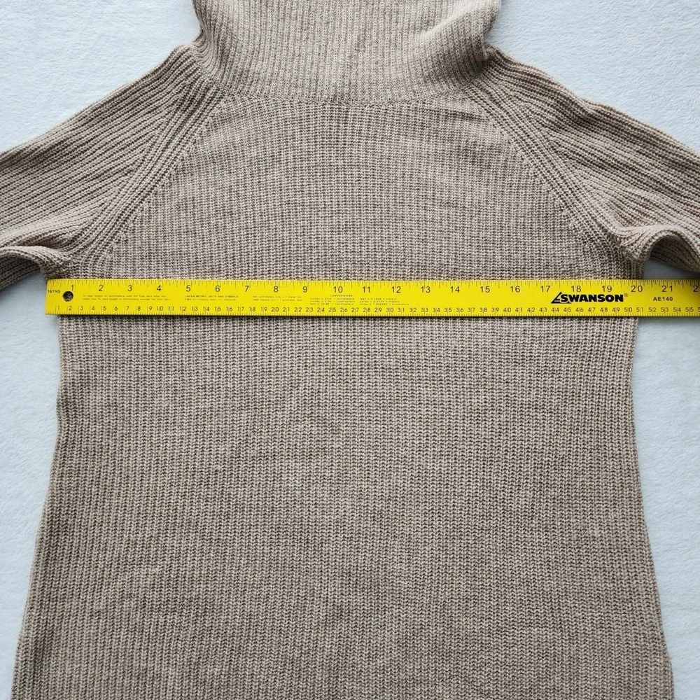 Tahari Cowl Neck Sweater Womens Small Merino Wool Blend Rib Knit Tunic Luxury - Picture 13 of 16